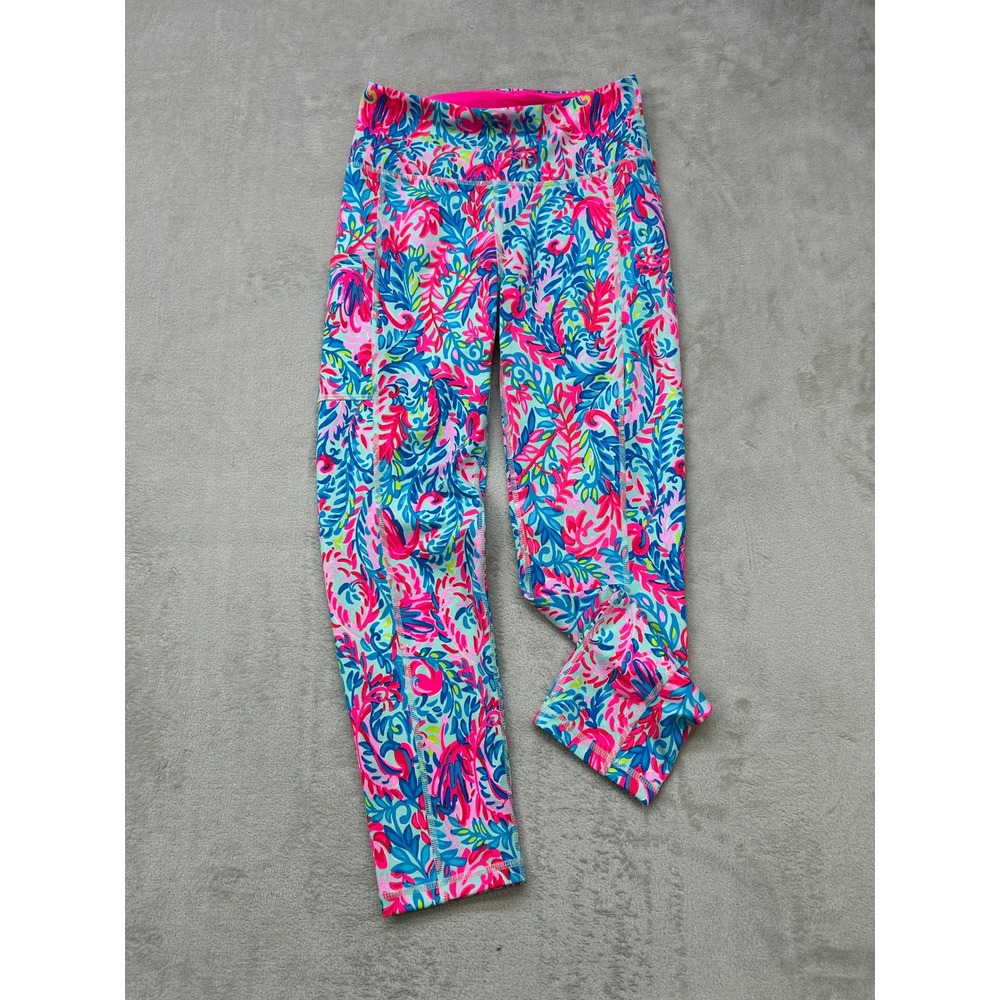 Lilly Pulitzer Luxletic Weekender Legging Women's Small Vibrant Tropical Floral